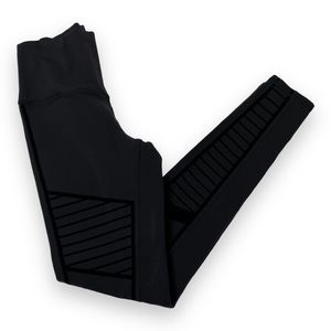 alo alosoft velvet moto leggings